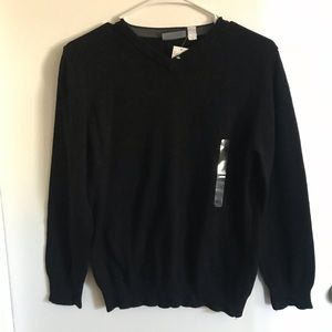 Brand new 100% Cotton black sweater in boys size L